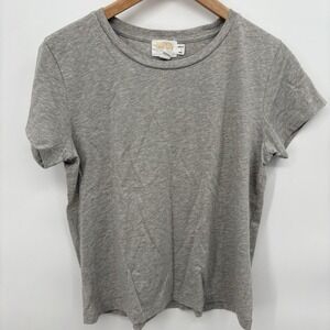 Nation LTD Goldie Tee Womans Medium Heather Gray Organic Cotton Size Small